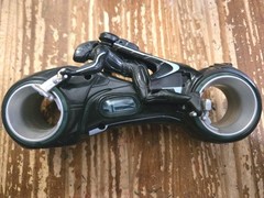 Disney Tron Legacy Sam Flynn Light Cycle 2010 Spin Master 7″ cycle + 4″ figure!