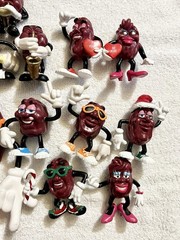 California Raisins PVC Figures Lot of 4 Vintage 1987 CALRAB