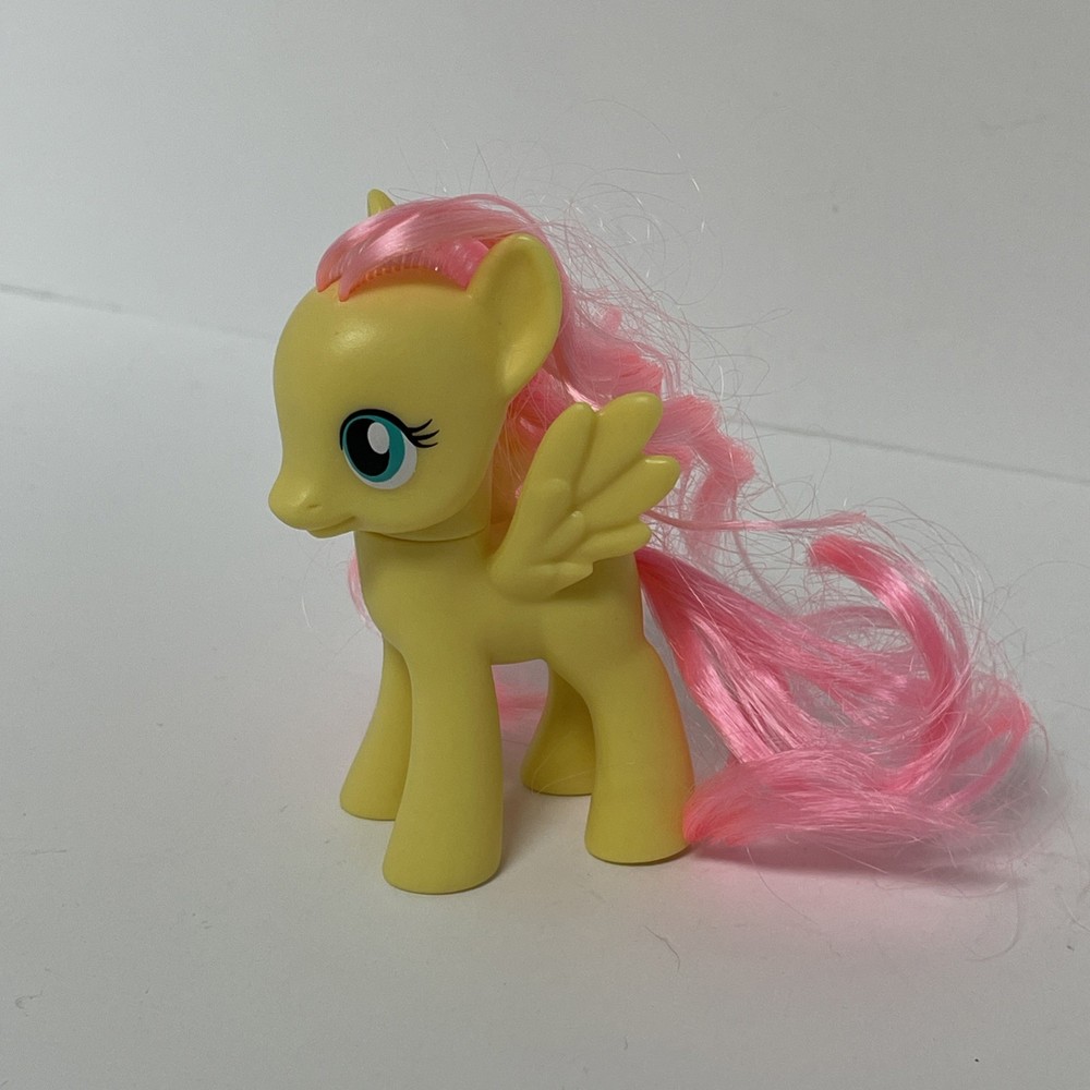 2010 Yellow Fluttershy My Little Pony 3” Figure Toy Hasbro