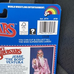 LJN WWE Superstars Series 2 Jesse The Body Ventura Blue Card Variant By Mattel