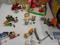 Hamtaro Ham-Ham House Playset w/ Box + Bijous Room, Extra Figures & Accessories