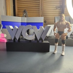 WWE Mattel Two WCW Nitro Stage Entrance Medium Logos (2) Accessory