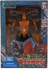 Dino-Tech Warriors Transforming Robot Dinosaur Toy – Red, Brown, Green Variants