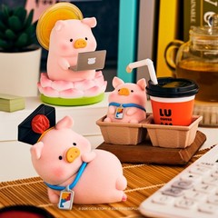 TOP Lulu the Piggy Blind Box – The Office Struggles Series Figurines Single Box