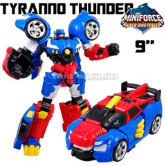 Toys MiniForce Super Dino Power FORCE TRIG Triceratops Rider Robot Knight Figure