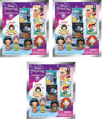 DISNEY PRINCESS SERIES 37 FIGURAL BAG CLIP LOT OF 3 BLIND BAGS NEW TY3023