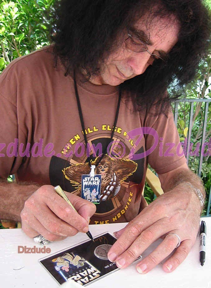 Disney 2003 Nickel Silver Coin Signed Star Wars Actor Peter Mayhew Chewbacca