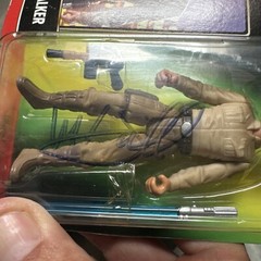Rare STAR WARS MARK HAMILL SIGNED 1997 Luke Skywalker Figure Card Star Case