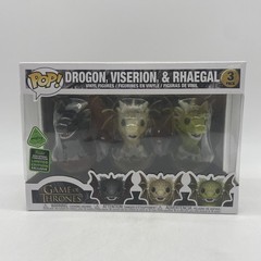 Funko Pop Game of Thrones Drogon Viserion Rhaegal 3 Pack ECCC 2020 Hatchling NEW