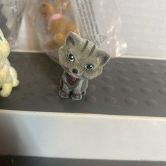 Puppy In My Pocket & Kitty In My Pocket Flocked Figurines 3 Used & 2 BRAND NEW