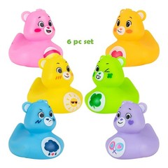 6pc Care Bears Set Rubber Ducky 2.5in Jeep Ducking – FAST US Shipper