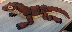3d printed articulated Komodo dragon