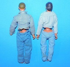 1973 EXCEL LEGENDS OF THE WEST WYATT EARP & JESSE JAMES FIGURE PARTS OR REPAIR