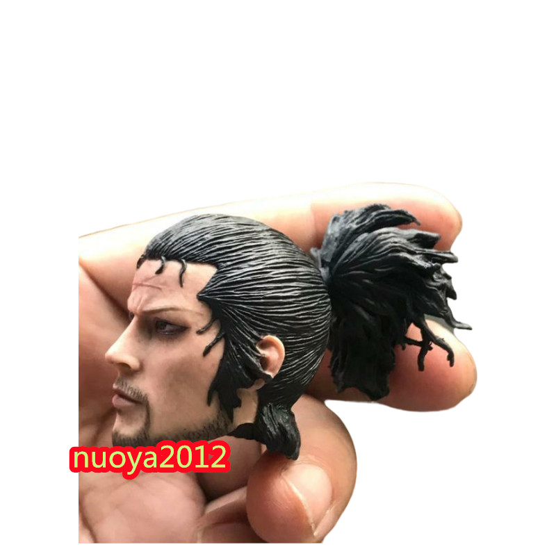 1/6 Japanese Warrior Miyamoto Musashi Head Model Fit 12” Male Action Figure Toy