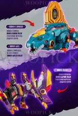 Miniforce Dinoid Warrior DINO EMPEROR +DINO COMMANDER Set Transformer Robot 2025