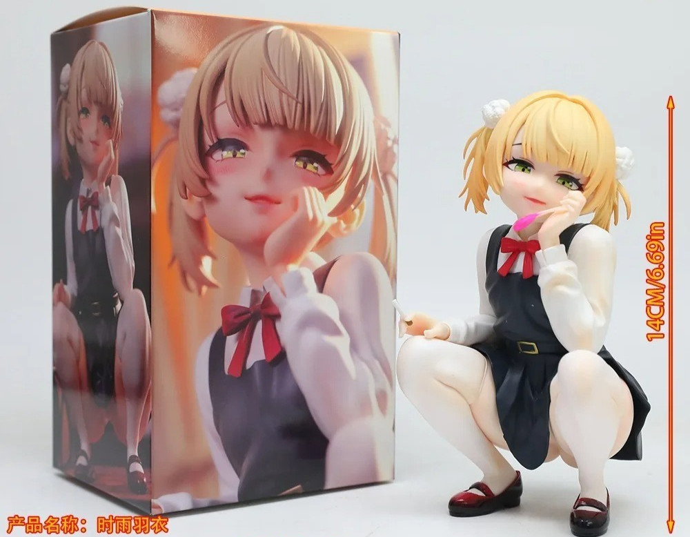 14CM Shigure Ui VTuber PVC Anime Figure Virtual YouTuber Collectible Statue Toy