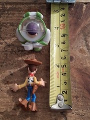 Disney Toy Story Buzz Lightyear And Woody Mini Action Figure 2002 Adjustable VTG
