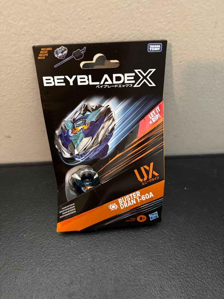 Beyblade X Buster Dran Buster 1-60A UX Starter Pack package slight slice back