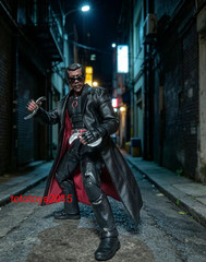 1/12 Blade Warrior Leather Long Windbreaker Coat Clothes For 6”male Figure Body