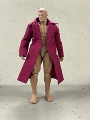 SU-RG-LTC-PP: 1/12 Purple Wired Trench Coat for 6 inch action figure