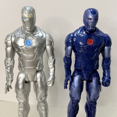 6 Hasbro Mattel Action Figures Superhero 12inch Marvel-DC Comics Iron Man Silver