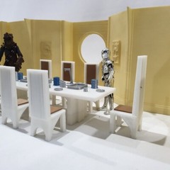 Bespin Cloud City Dining Room Diorama for 6 in Figures
