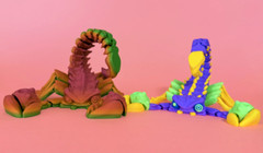 Articulated Scorpion, Flexi Fidget Toy, 3D Printed
