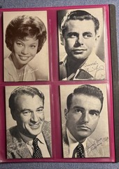 24 Vintage 1950-60s Movie and TV Star Exhibit Cards – John Wayne, Lone Ranger
