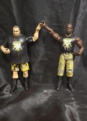 DUDLEY BOYZ Bubba & D-Von WWE Jakks Adrenaline Series 8 With Sign