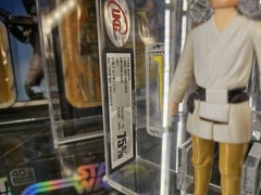 Vintage Star Wars Luke Brown Hair Kenner 1977 UKG 75,Topps Signed By Mark Hamill