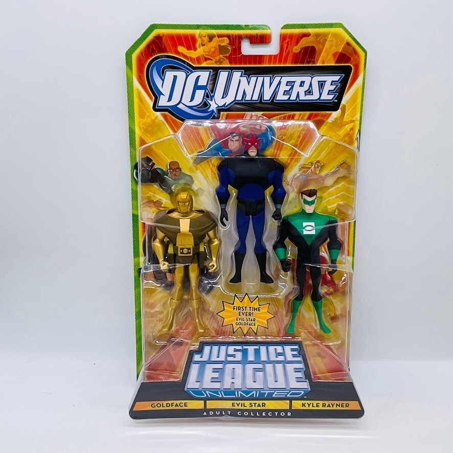 Goldface Evil Star Kyle Rayner Justice League Unlimited 3 pk adult collector NIP