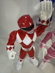 5 Mega Mighty Power Rangers Blue Black Red 10″ Action Figures Pink Green Ranger