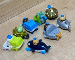 Lot of 8 Octonauts Mini Gup Speeders 2013 2014 Mattel Roller Racers
