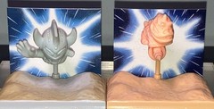 TITLE ULTRAMAN 1990 Bandai Candy Toy Diorama Lot w/ Box Japan