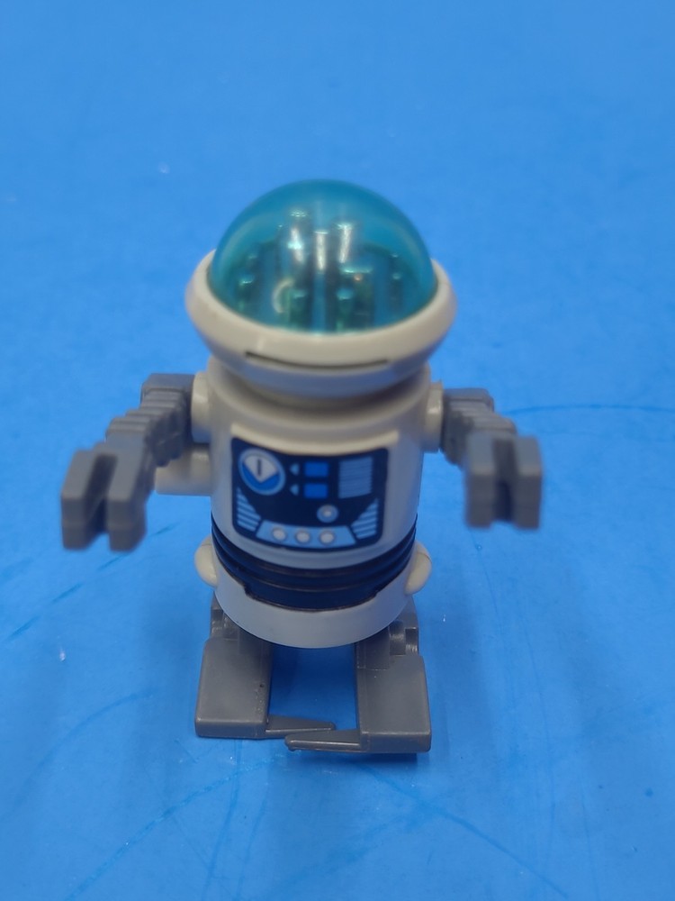 Vtg 1977 TOMY Wind-Up Robot Lost In Space POCKET BOT Blue Visor Alien Working