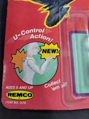 1986 Remco Ninja Strike Force Action Figure Shaolin Monk on Card Weapon Missing