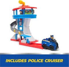 Paw Patrol Lookout Tower, 20-Inch Tower with Chase Action Figures, Rescue Vehicl