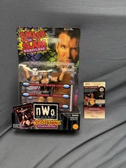 NIB 1999 NWO Smash ‘N Slam Scott Hall With Breakaway Table AUTOGRAPHED (LOOK)