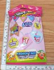 Genuine Shopkins Pack: 1 Fashion Tag , 1 Sticker & 1 Shopkin Inside! *NEW*