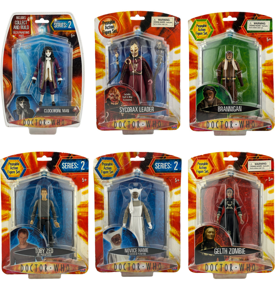 6 PACK DR DOCTOR WHO 5.5″ in ACTION FIGURE LOT TOBY ZED CLOCKWORK MAN