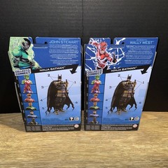 DC Multiverse John Stewart & Wally West Figures Click & Connect Ninja Batman
