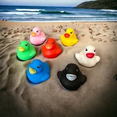 Rubber Duck Mini Lot Of 7 Decor Car Home Office Cute Ornament Cute Ducky 1.25 in