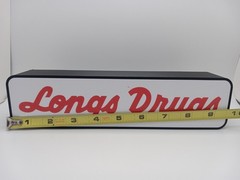 Retro Longs Drug Store logo 10″ lightbox sign retro store sign display