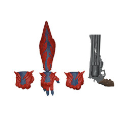 1/12 Scale Female Wrists & Hands [Unpainted]: Devil Bringer (Devil May Cry)