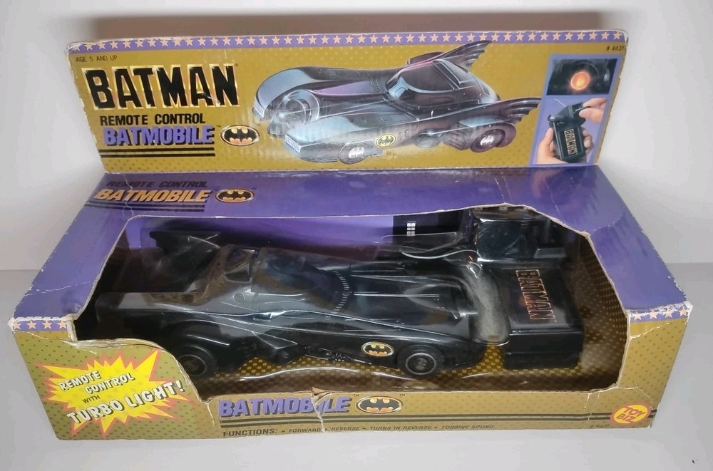 Rare BATMAN Remote Control BATMOBILE #4431 New In Box 1989 Toy Biz Collectible