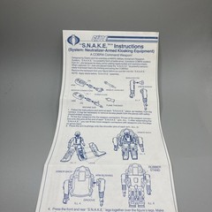 Vintage GI JOE ARAH Cobra S.N.A.K.E. SNAKE Blueprints – Hasbro 1983 VG