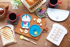 Post Office Ankipan Plate Doraemon Memorization Bread Dish Set of 2 Tableware
