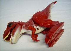 T-Rex Red Roaring Walking Light Up Dinosaur Battery Operated Zuru 12x7x3″