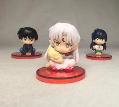 Inuyasha Kikyo Sesshomaru Kagome PVC Figure Set Anime Toy 4PCS