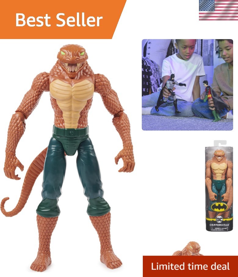 Batman 12-inch Copperhead Action Figure, for Kids Aged 3 and up